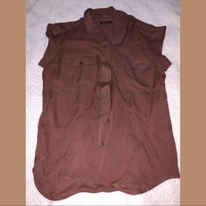 Madewell Brown blouse Size: XS